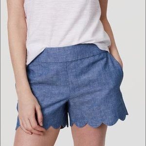 Loft Chambray Shorts
